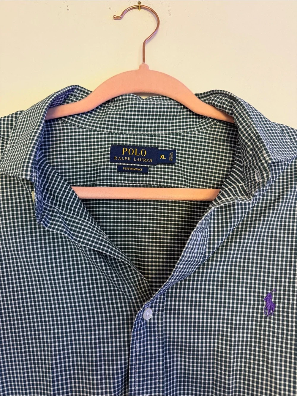 Polo by Ralph Lauren Blue & White Gingham Button-Down Shirt